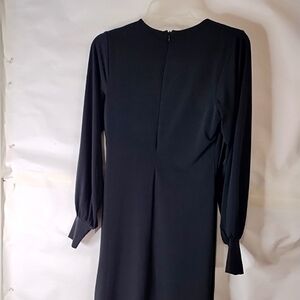 NWT INC International  Concepts Women's X Small Black Long Sleeve Lined Dress